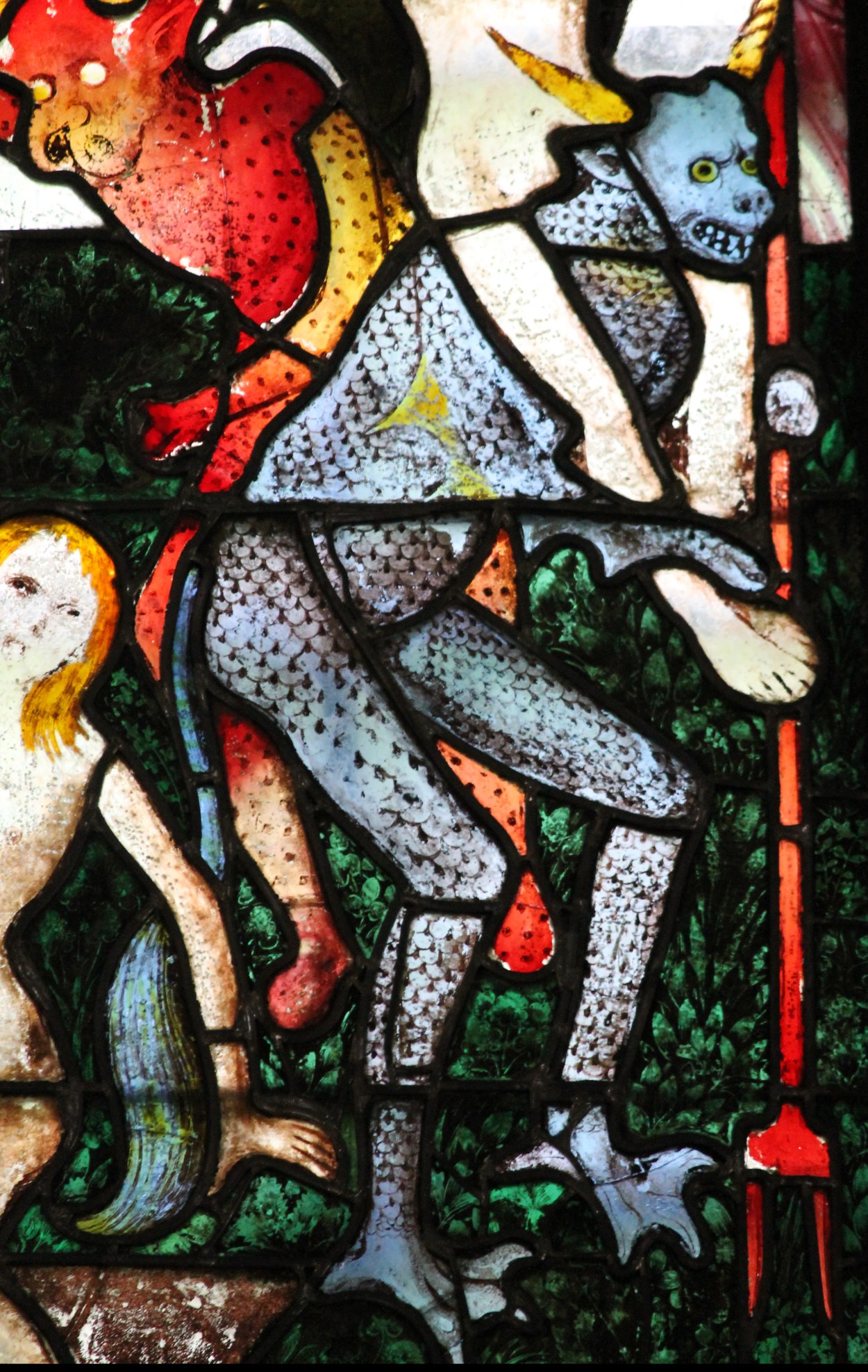 Stained Glass Window, (Mid-15th century) St. Mary's Church, UK. Courtesy Wikimedia Commons